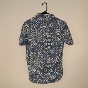 Aztec Short Sleeve Button Up